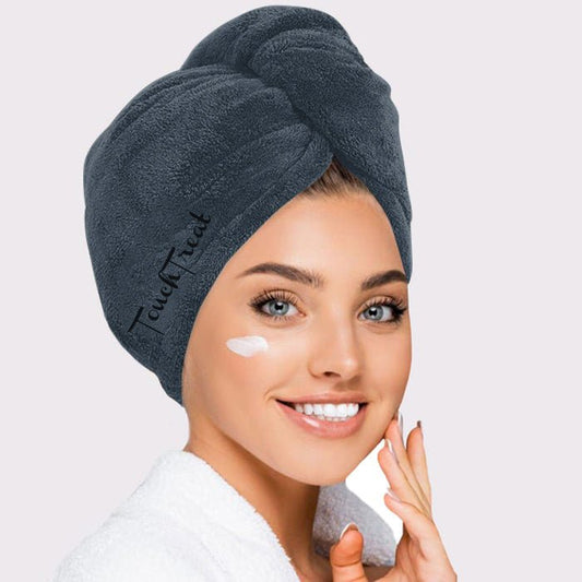 Микрофибърна кърпа за коса Gray - Touch Treat