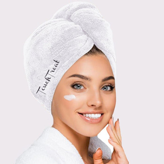Микрофибърна кърпа за коса White - Touch Treat