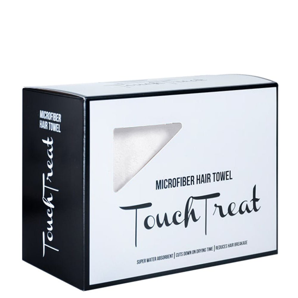 Микрофибърна кърпа за коса White - Touch Treat