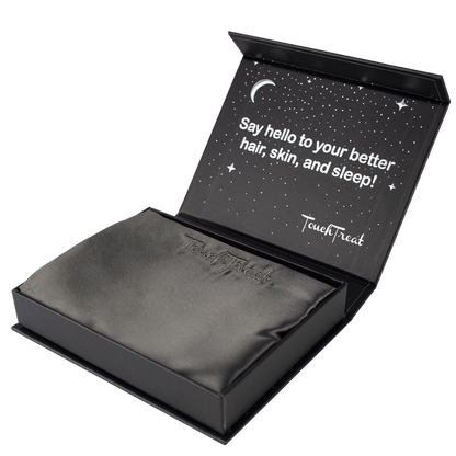 Копринена калъфка за възглавница Dark Grey