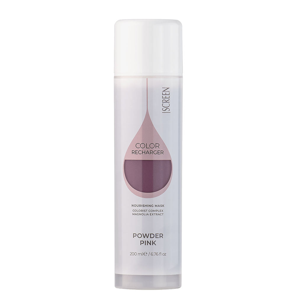 Оцветяваща и подхранваща маска за коса POWDER PINK 200 мл - SCREEN