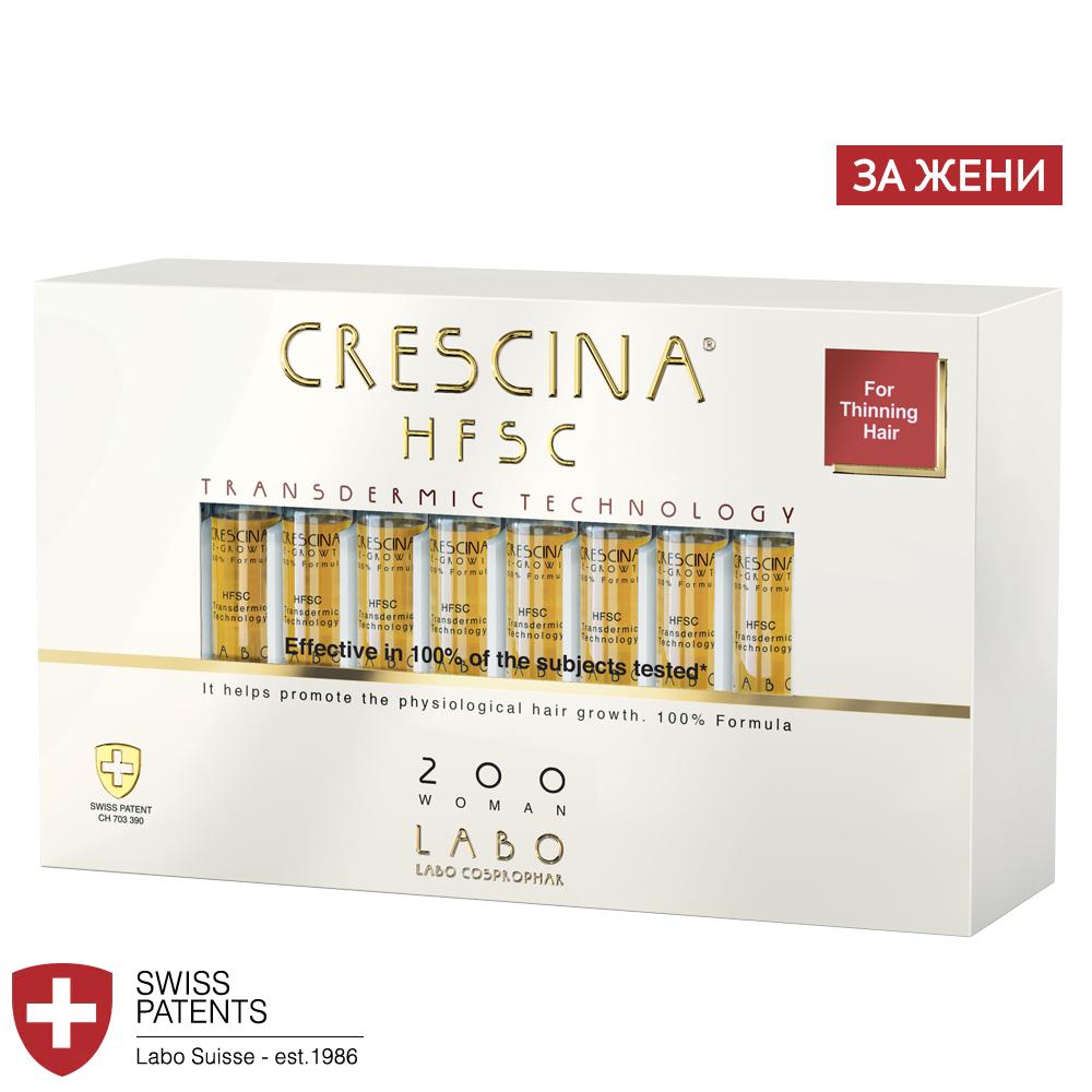 Трансдермална терапия при начален стадий на изтъняване за жени 20 ампули