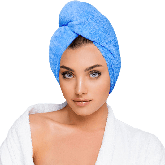 Микрофибърна кърпа за коса Blue