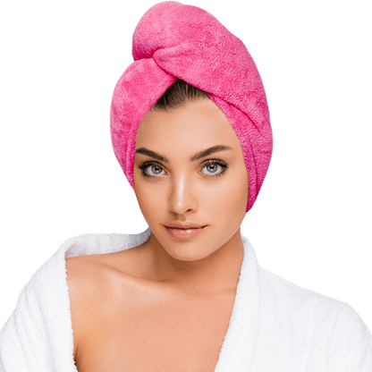 Микрофибърна кърпа за коса Dark Pink